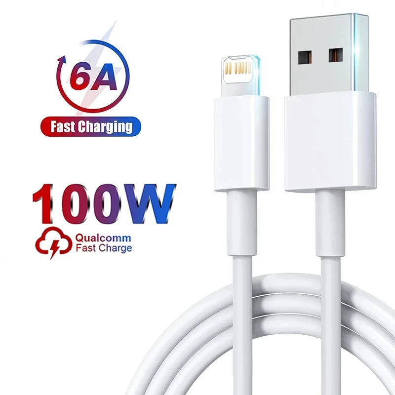 100W Fast Charging Cable For Apple iPhone 14 13 12 11 Pro Max Plus