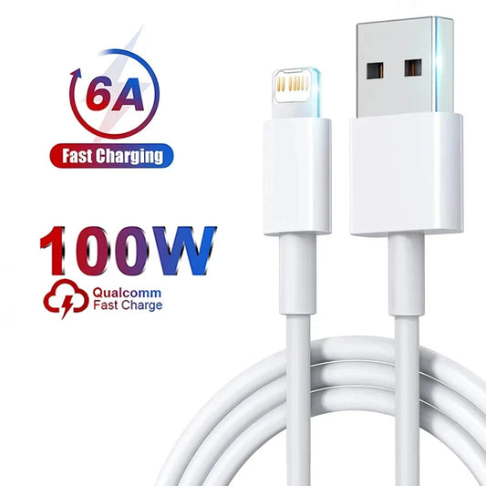 100W Fast Charging Cable For Apple iPhone 14 13 12 11 Pro Max Plus