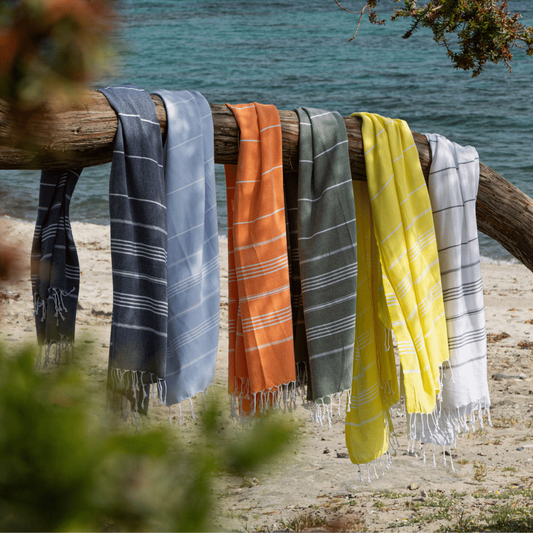 Beach Spa Turkish Hammam Towel Sultan Dark Blue