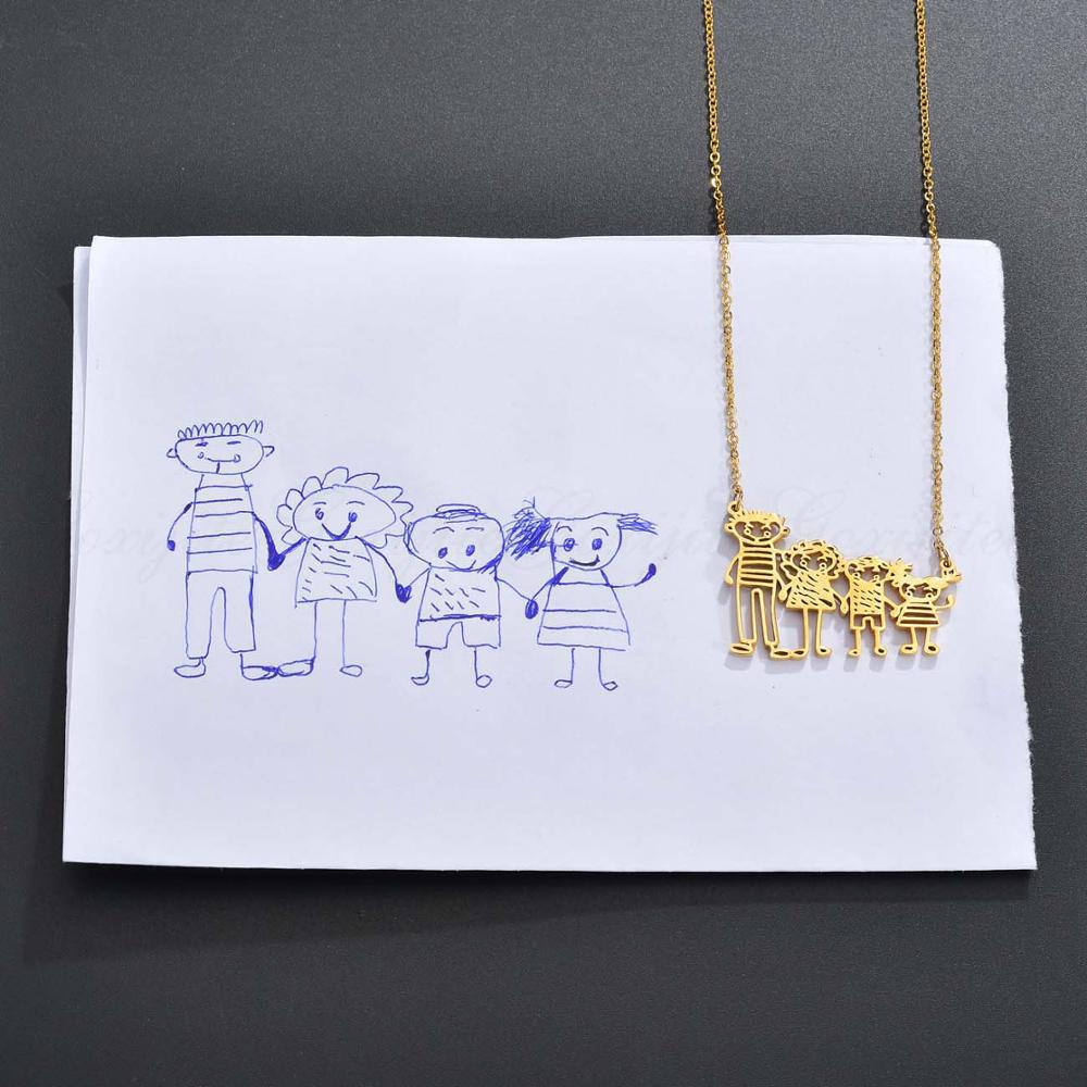 CREATE YOUR OWN DESIGN & DRAWINGS - Doodle Drawing Necklace